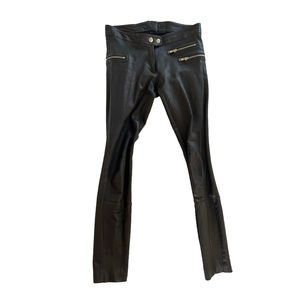 Faux leather pant
